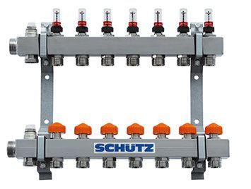 Schütz Heizkreisverteiler Dynomatic Komfort 90 3 Edelstahl Schuetz