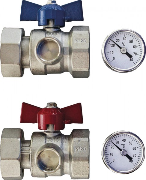 Schütz Kugelhahnset Standard m.Thermometer, vern., Nr. 5004132